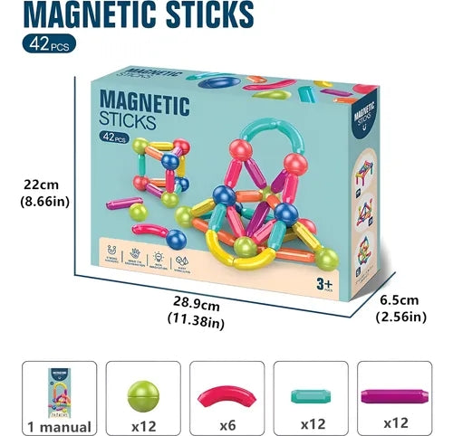BLOQUES MAGNÉTICOS DE 42 PIEZAS