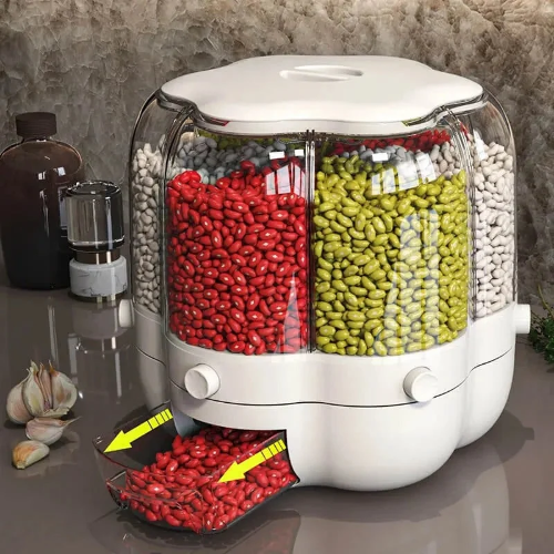 Dispensador de granos giratorios 360°