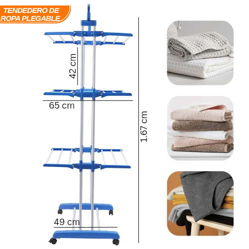 Tendedero de ropa plegable