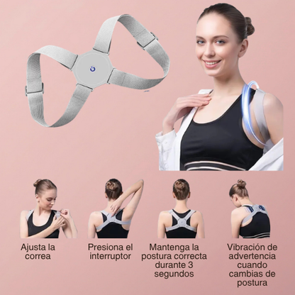 CORRECTOR POSTURA ESPALDA AJUSTABLE CON SENSOR