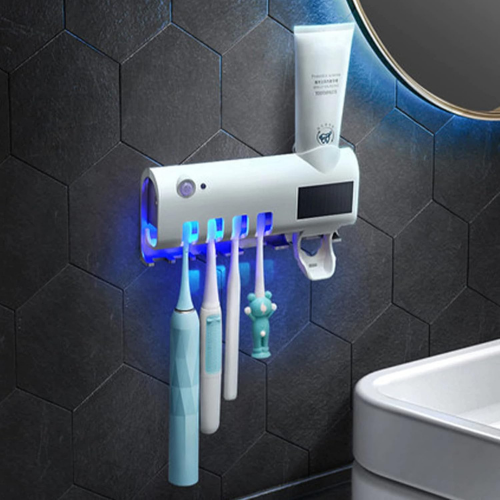 DISPENSADOR Y ESTERILIZADOR DE CEPILLO DE DIENTES UV