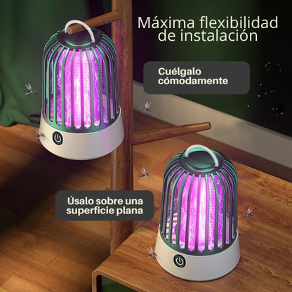 LÁMPARA MATA MOSQUITOS RECARGABLE