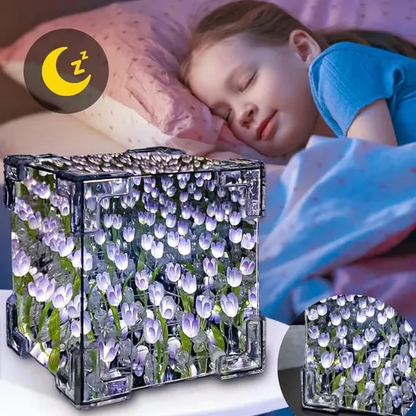 TULIPÁN LÁMPARA LED DE ESPEJO INFINITO