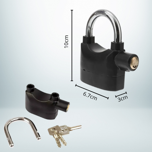 CANDADO DE SEGURIDAD CON ALARMA