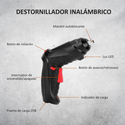 DESTORNILLADOR INALÁMBRICO RECARGABLE