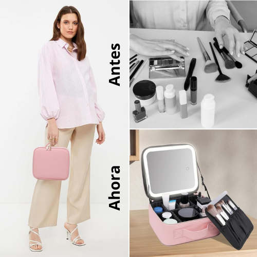 MALETÍN DE MAQUILLAJE PARA VIAJE