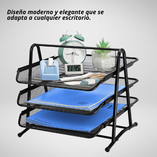 ORGANIZADOR DE ESCRITORIO METALICO
