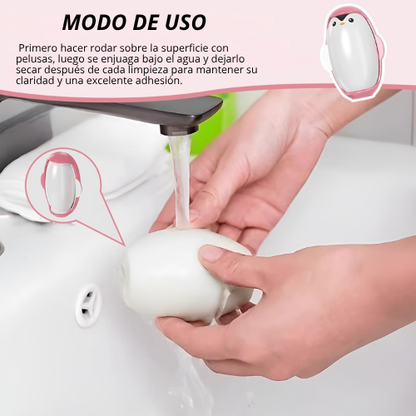 QUITA PELUSA EN FORMA DE PINGÜINO