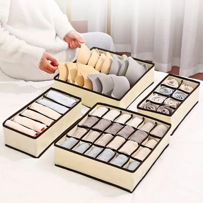 SET DE 4 ORGANIZADORES DE ROPA INTERIOR